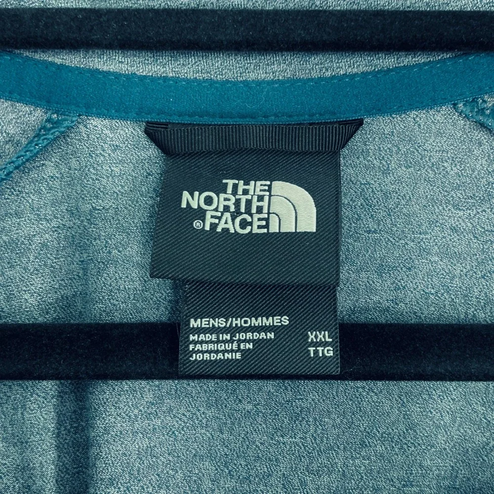 The North‎ Face Men's XXL Quarter Zip Pullover Blue Performance Stretch